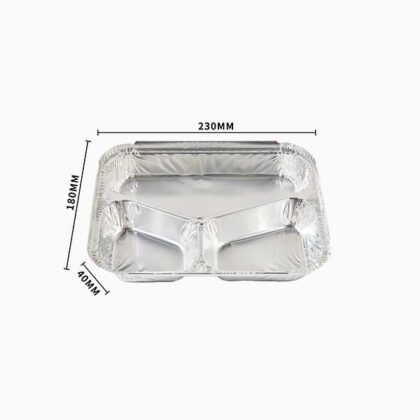 3 compartment foil container supplier