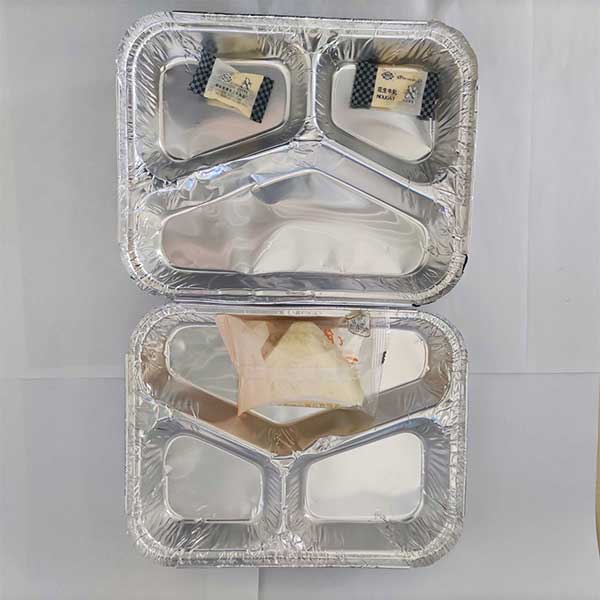 3 compartment foil trays