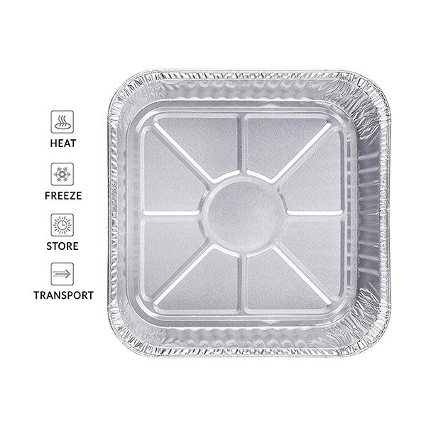 8x8 Aluminum Foil Pans with Lids