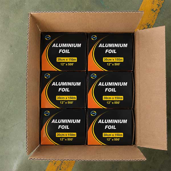 aluminum foil standard carton packaging