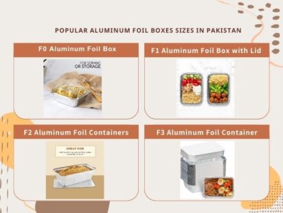 popular aluminum foil boxes sizes in Pakistan
