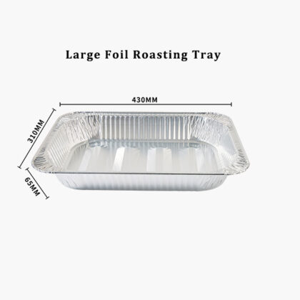 large foil roasting trays