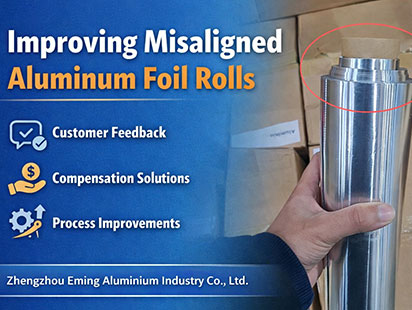 how to improve misaligned aluminum foil rolls
